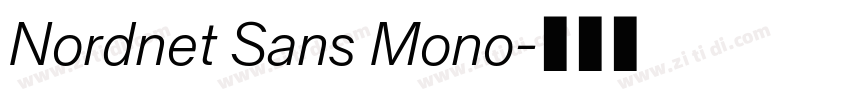 Nordnet Sans Mono字体转换